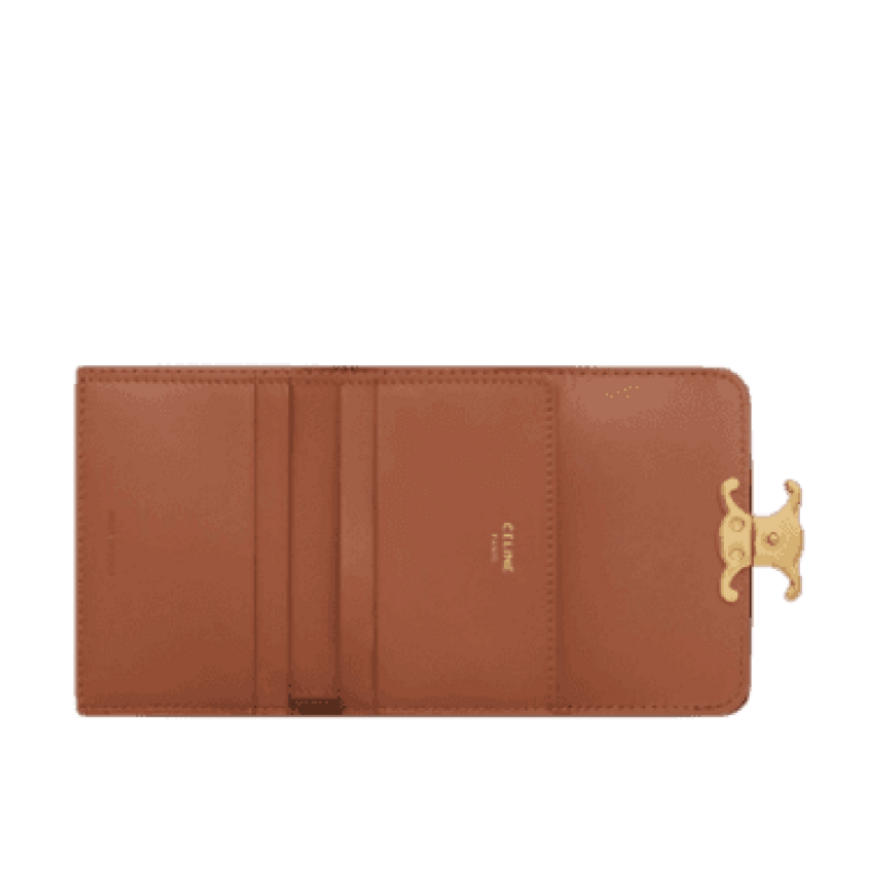 Celine Triomphe Compact Wallet with Coin