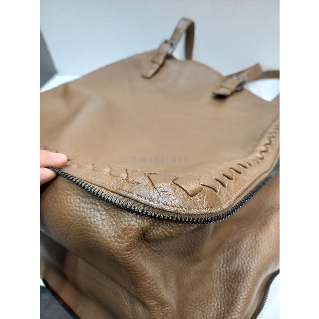 Bottega Veneta Intrecciato leather Dark Brown Tote Bag 