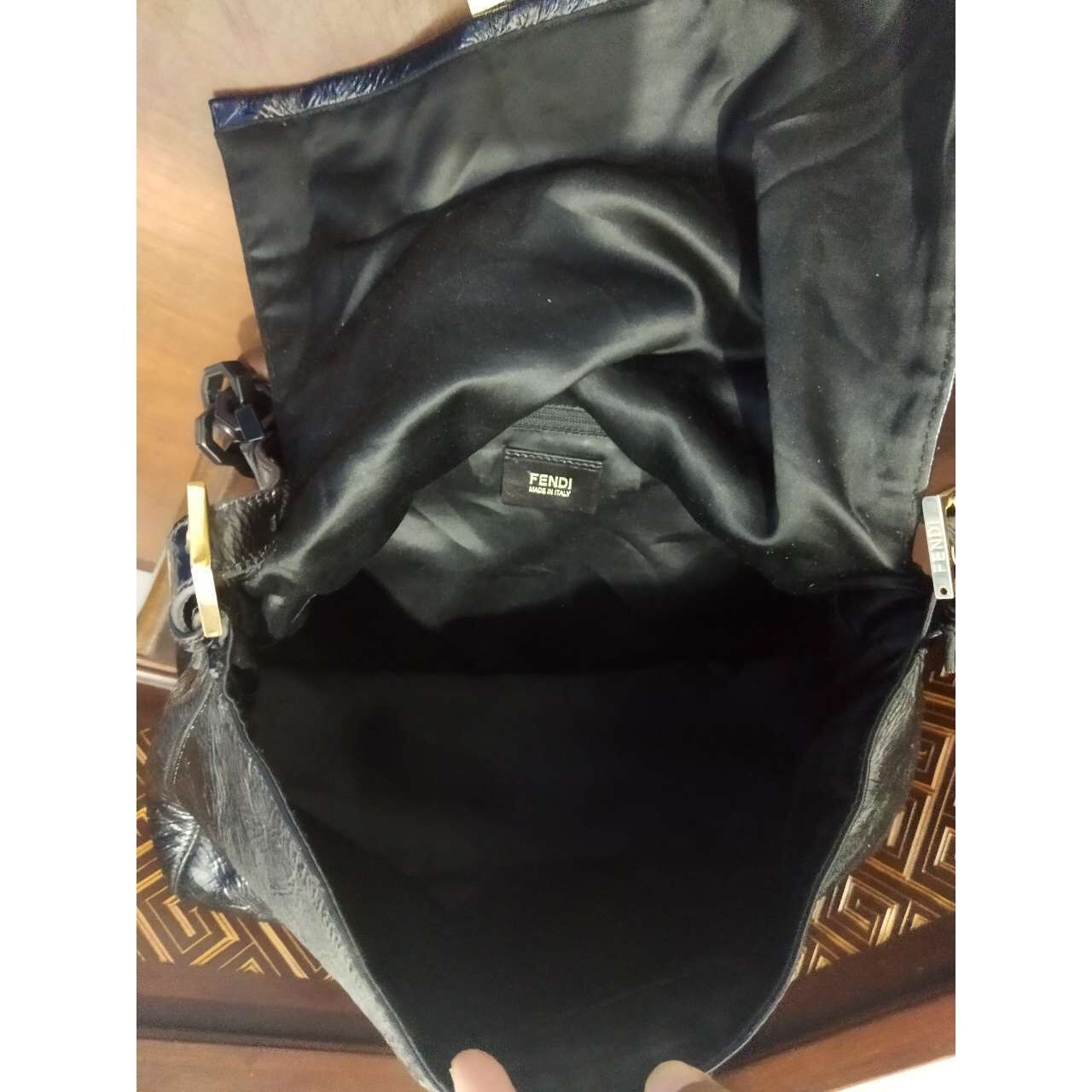 Fendi Mama Forever Large Flap Black Shoulder Bag