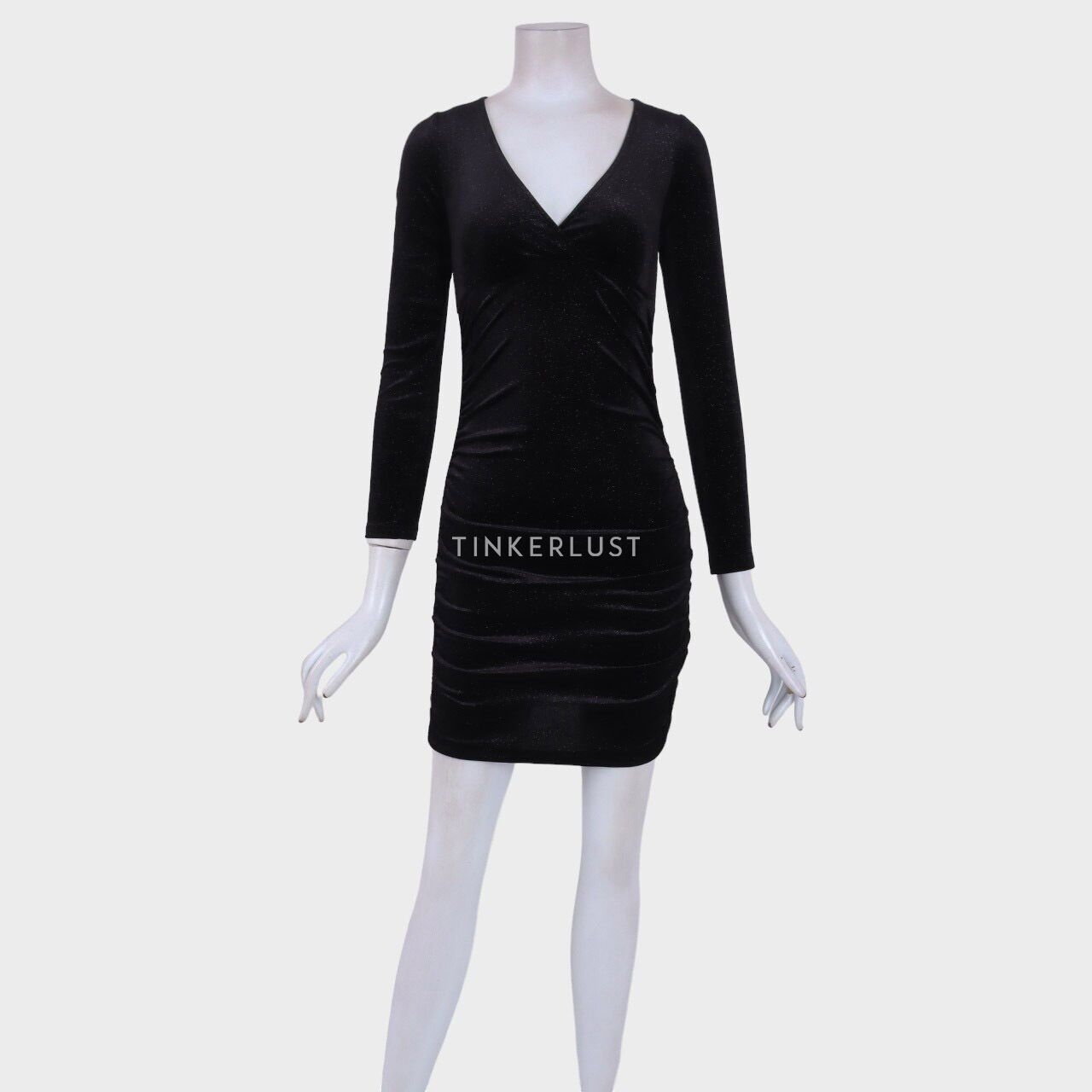 H&M Black Glitter Mini Dress