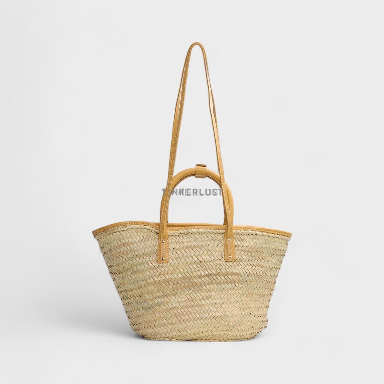 Jacquemus Le Panier Soli in Dark Yellow Smooth Leather Basket Bag 