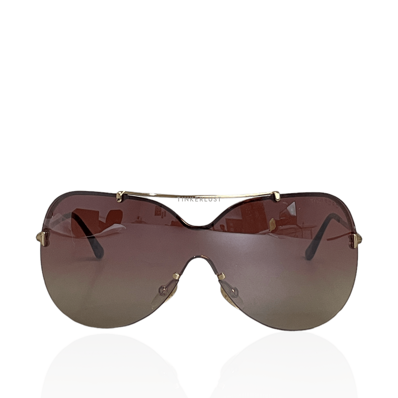 Tom Ford TF519 Ondria Mirrored Gradient Brown Sunglasses