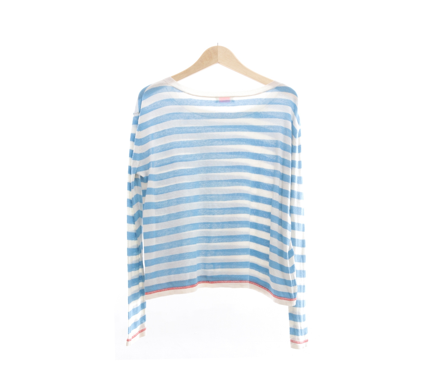 Sass Bide Off White & Blue Striped T-Shirt