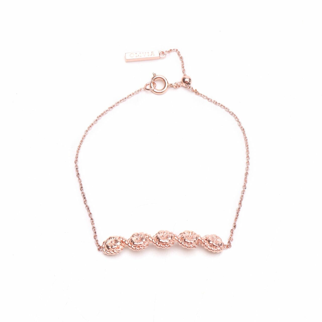 Olivia Burton Rose Gold Chain Daisy Bracelet Jewellery