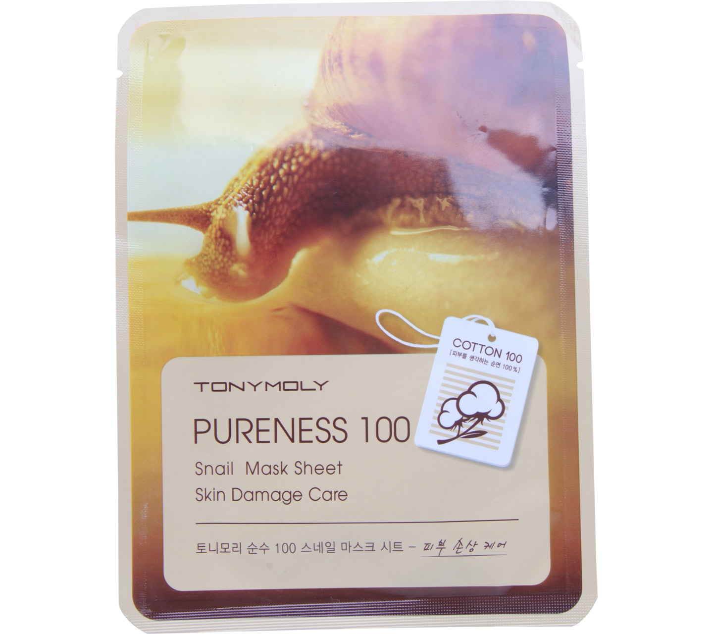 Tonymoly Pureness 100 Snail Mask Sheet Skin Care