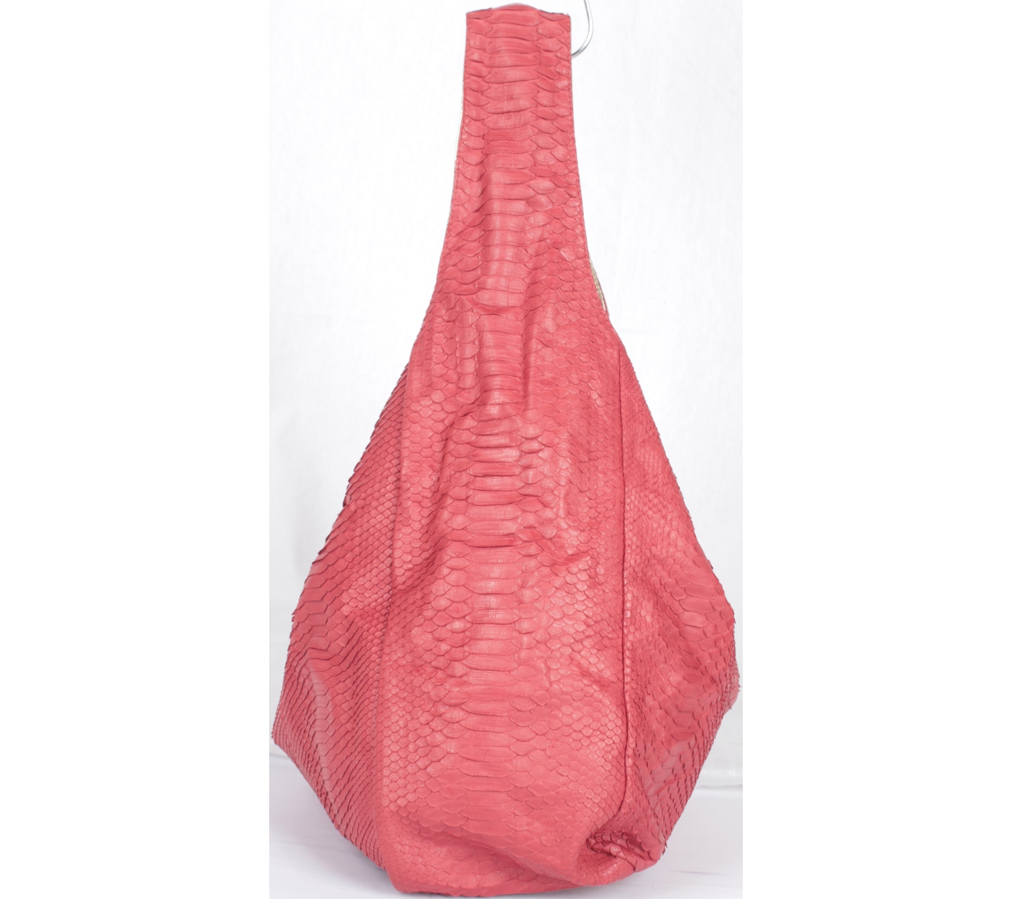 Kamali Red Snakeskin Shoulder Bag