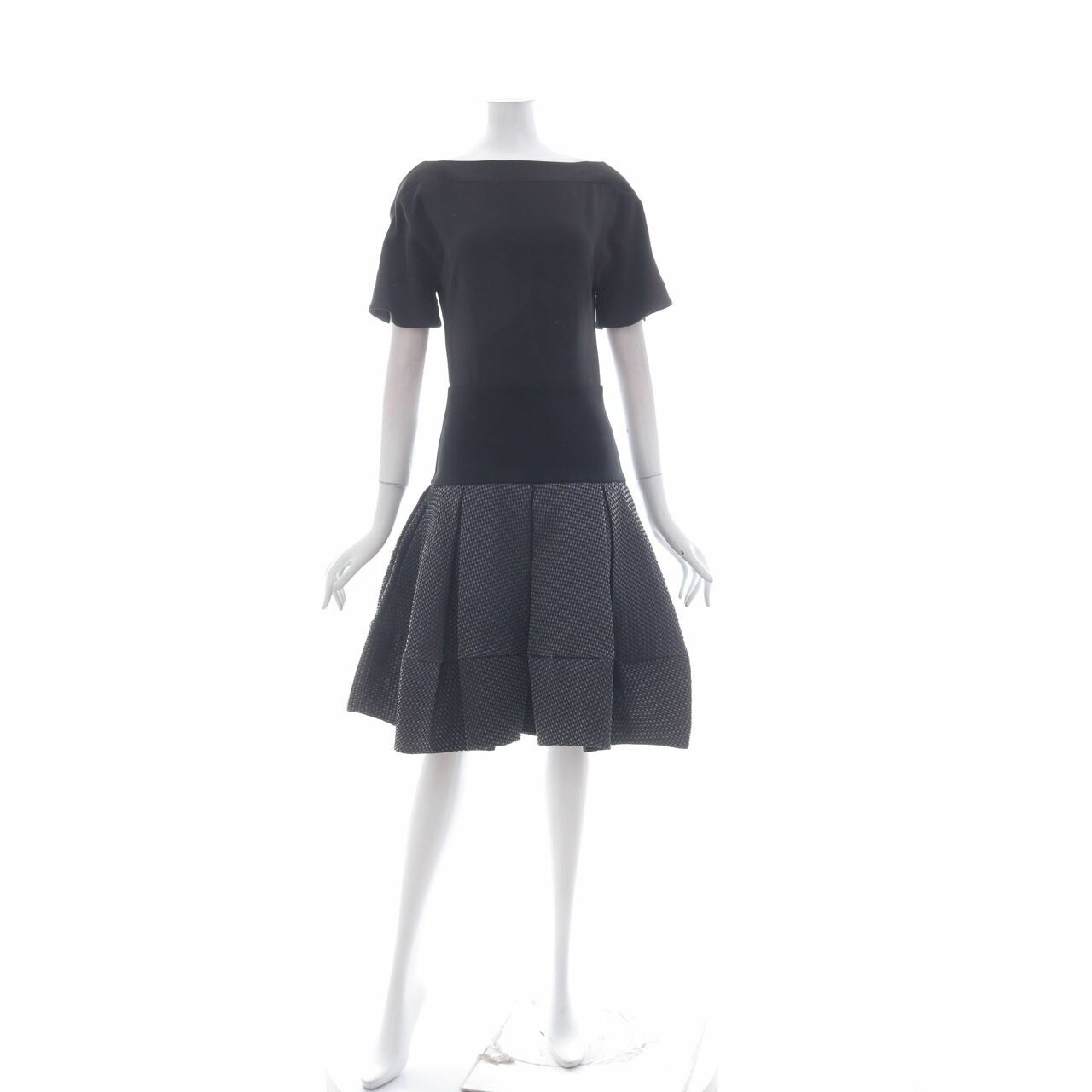 Antonio Berardi Black Multi Pattern Mini Dress
