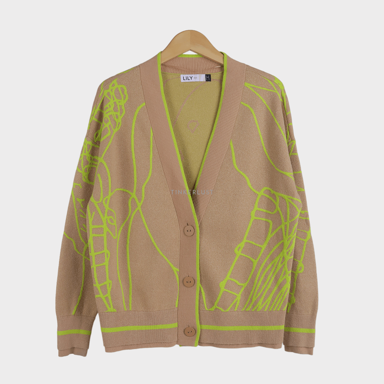 Lily Lime & Nude Cardigan