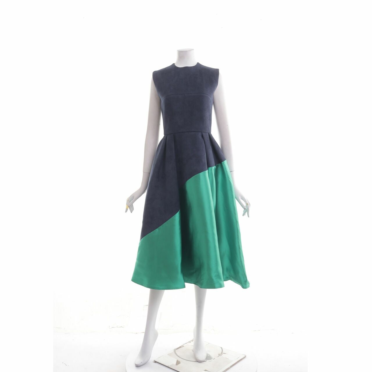 Peggy Hartanto Navy & Green Long Dress