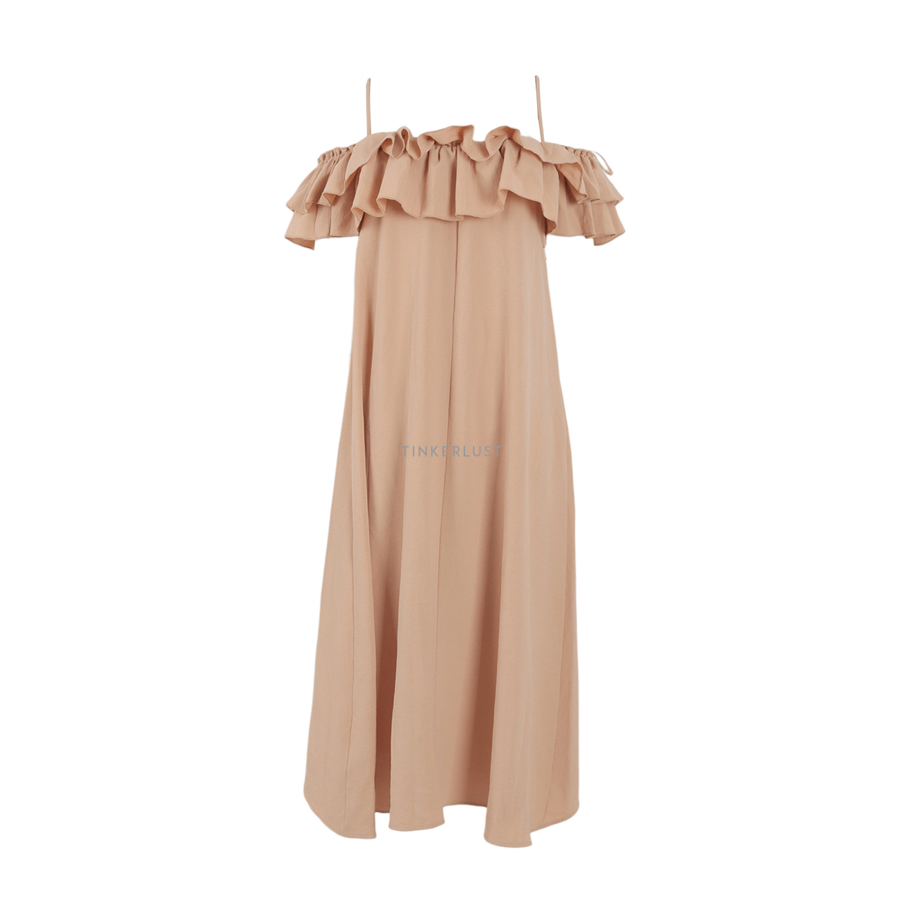Zara Nude Midi Dress