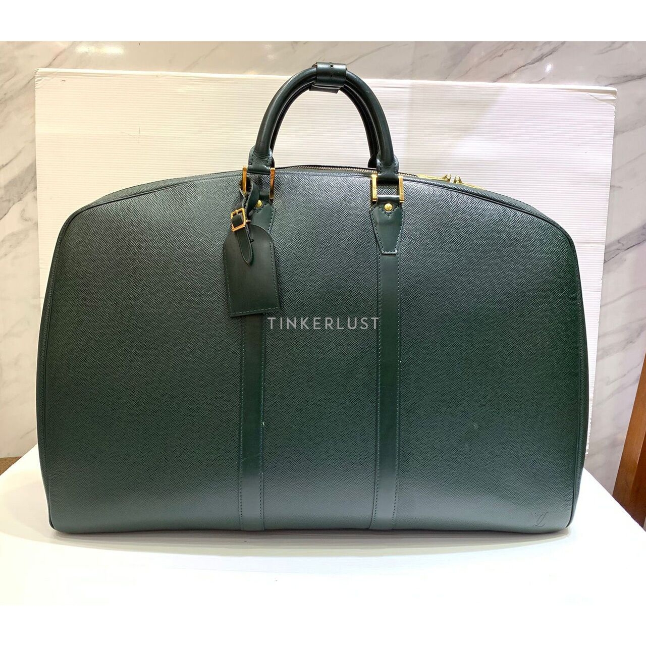 Louis Vuitton Vintage Taiga Kendall GM Green 1996 Travel Bag