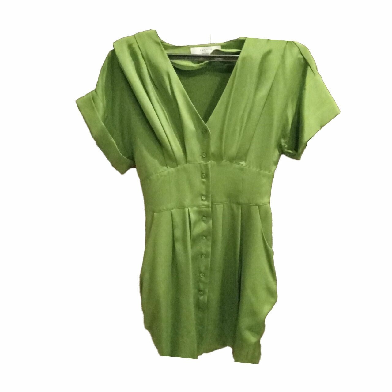 Lavine Green Geometric Mini Dress