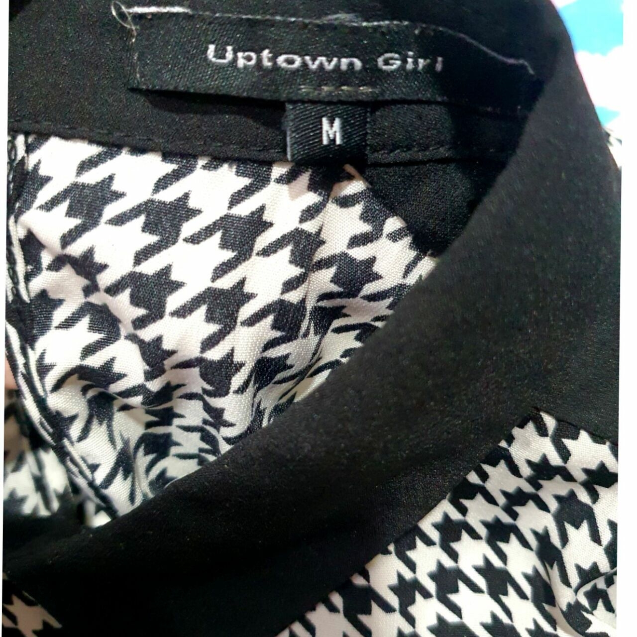 Uptown Girl Black & White Geometric Sleeveless