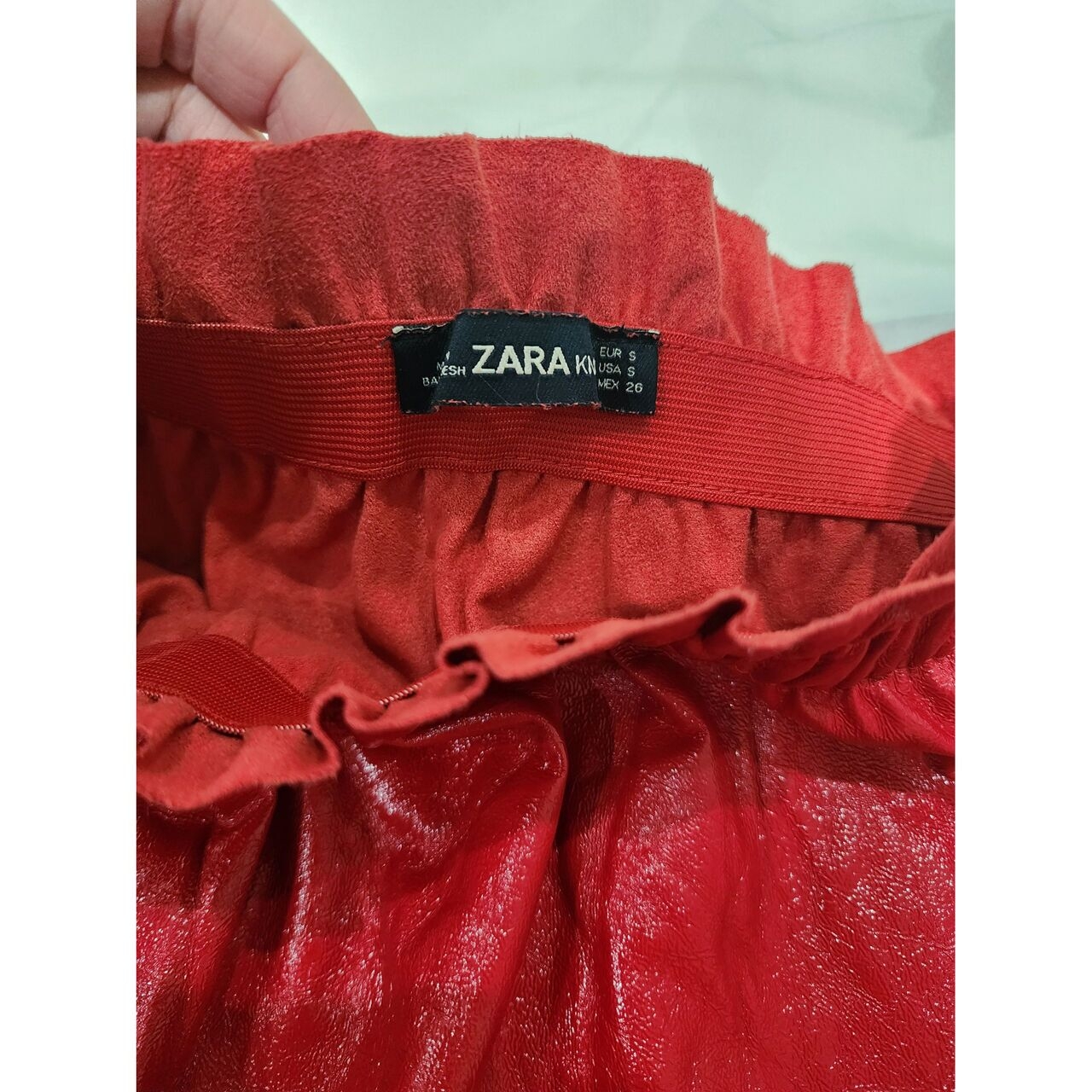 Zara Red Mini Skirt 