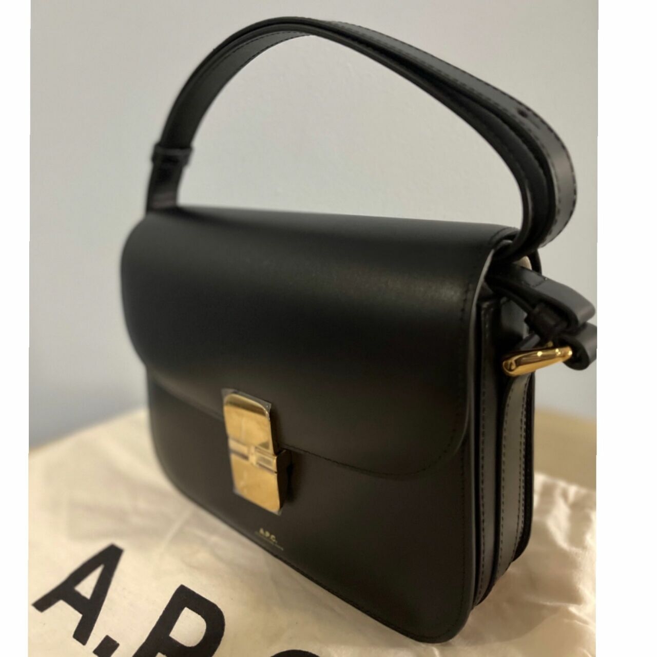 A.P.C Black Sling Bag