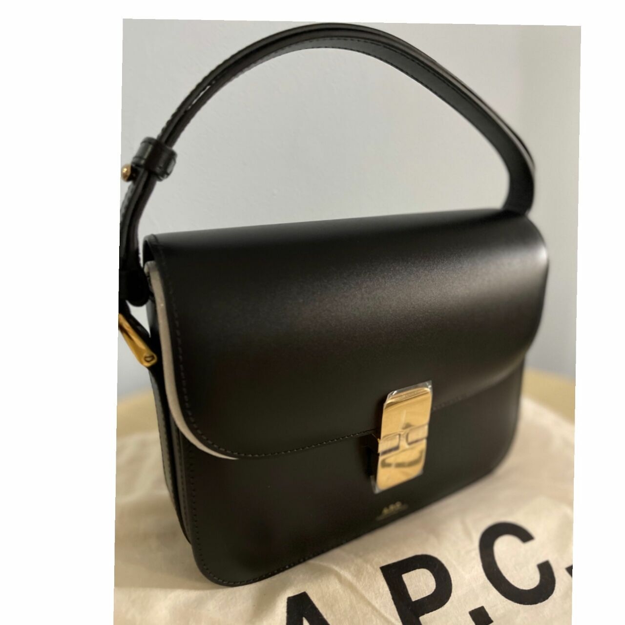 A.P.C Black Sling Bag