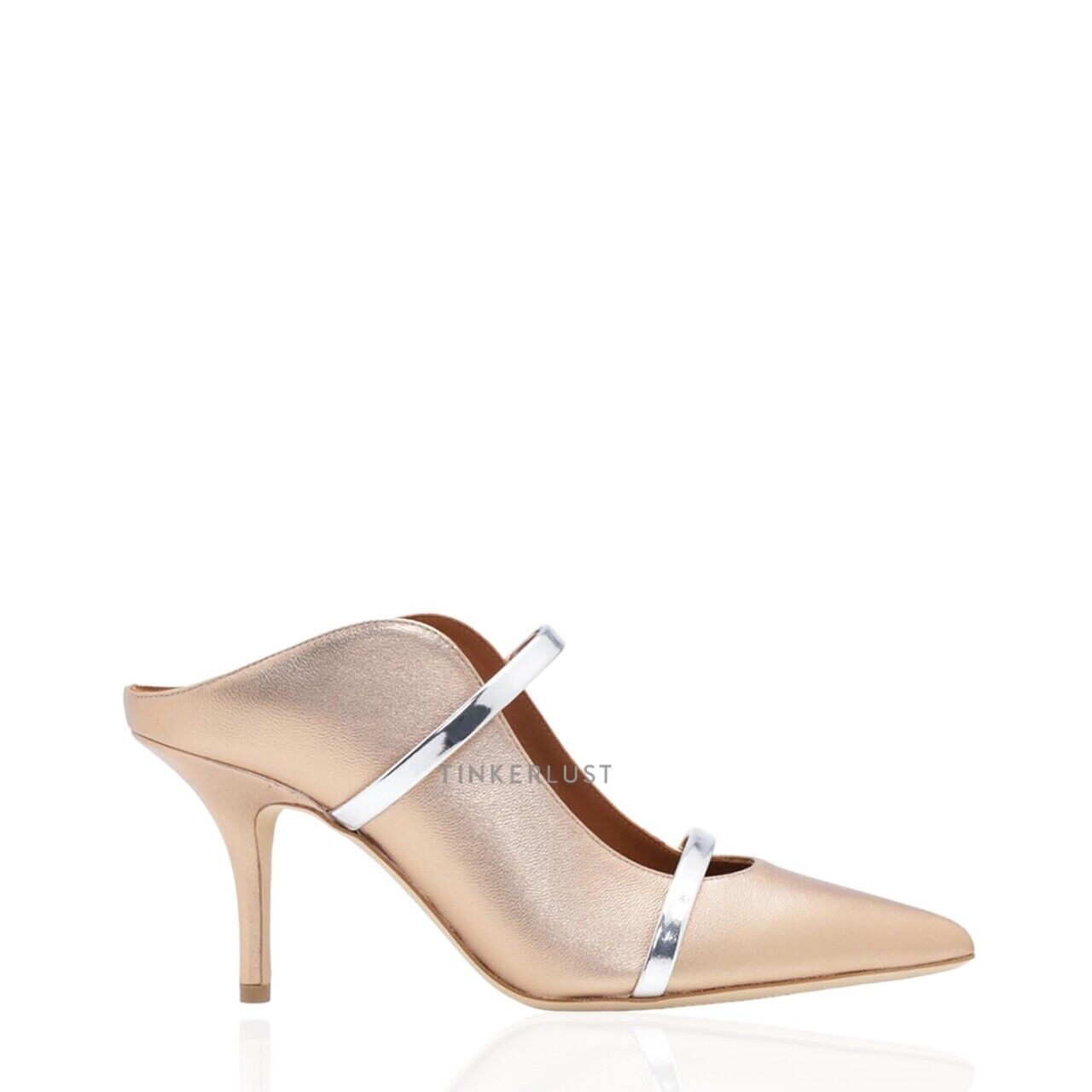 Malone Souliers Maureen Pumps 70mm in Gold/Silver