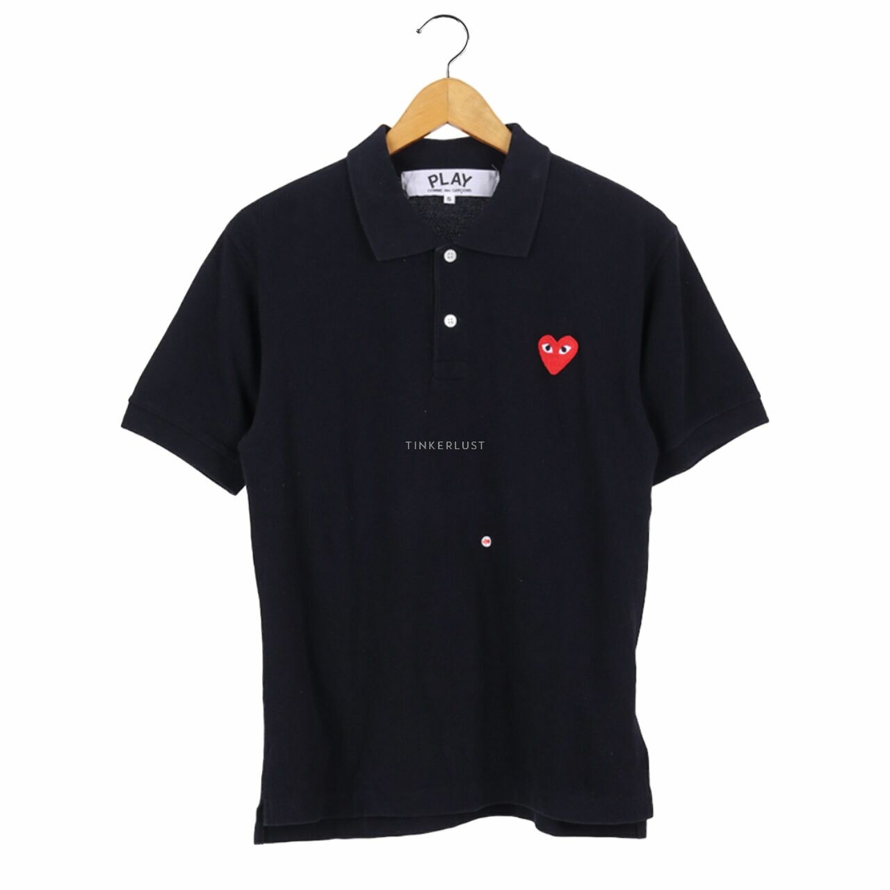 Play by Comme des Garcons Black Polo Tshirt