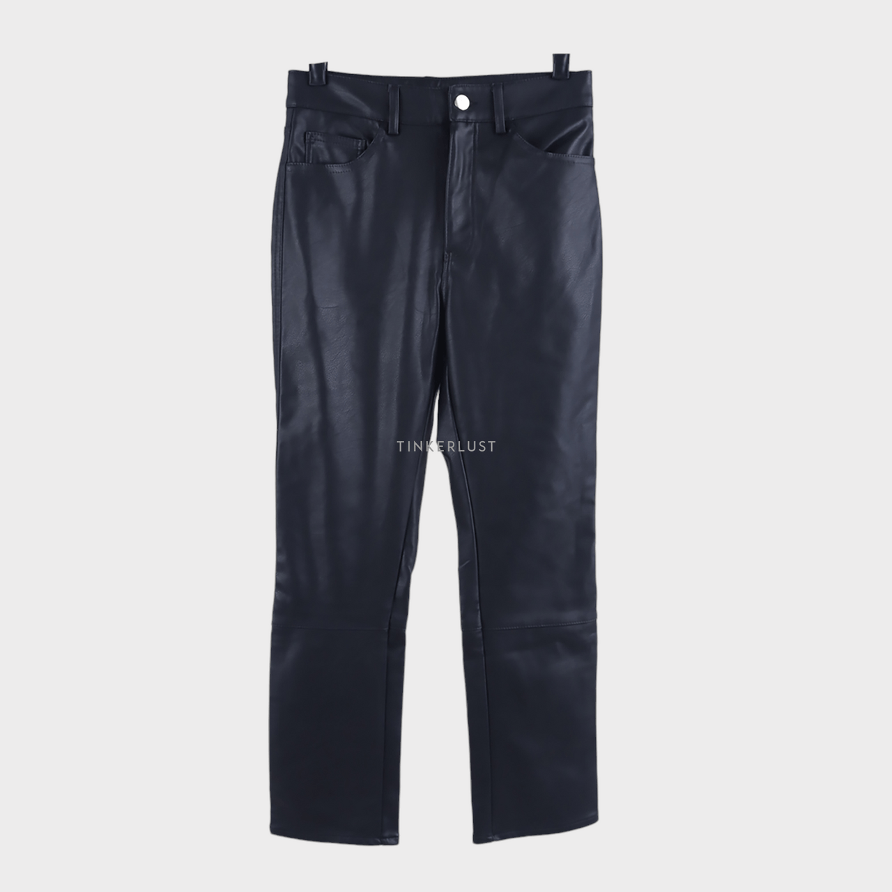 H&M Black Leather Long Pants