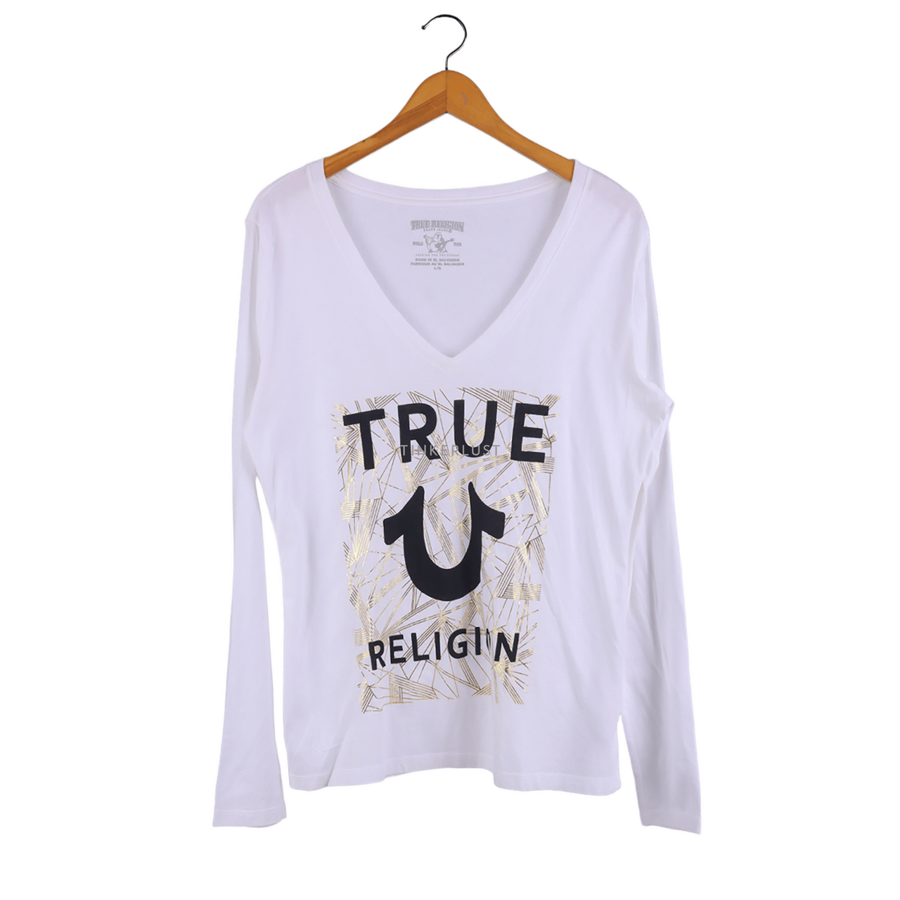 True Religion White Long SleeveT-Shirt