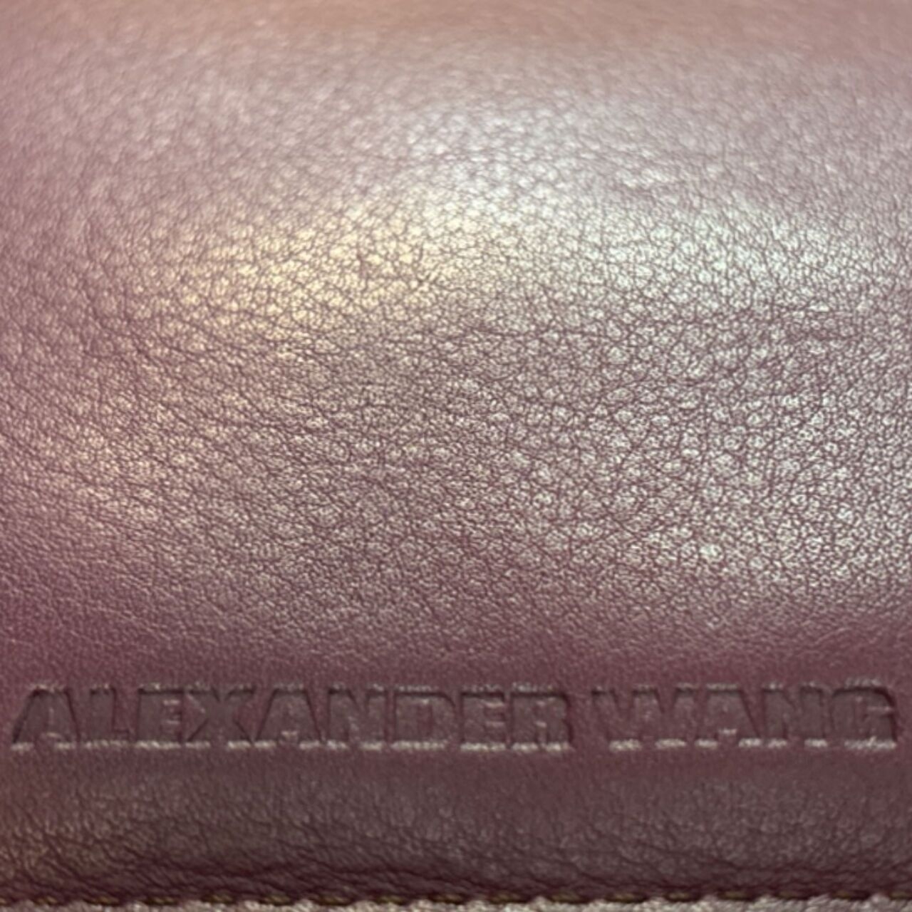 Alexander Wang Prisma Purple Ostrich Clutch