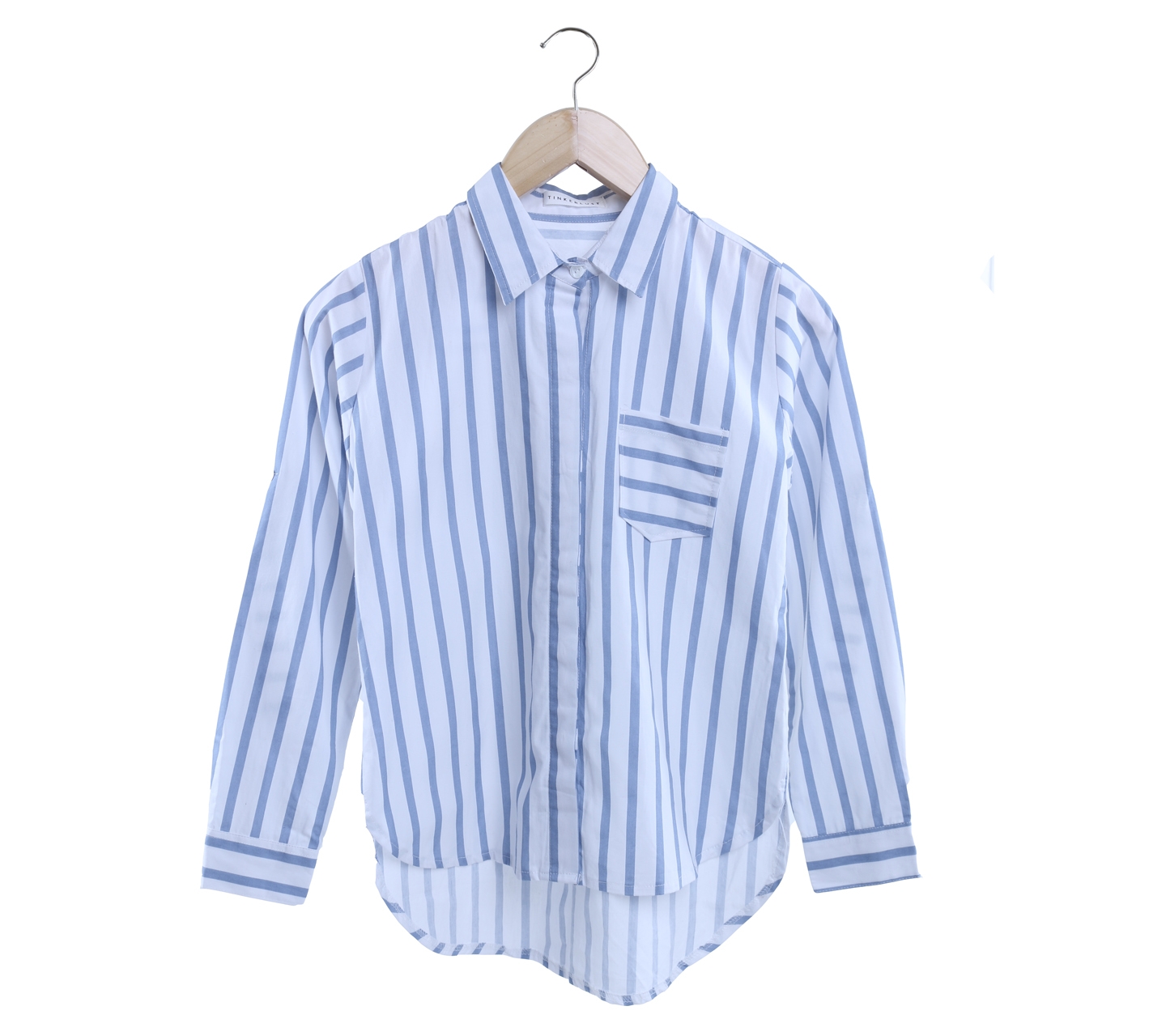 Tinkerlust White And Blue Striped Shirt