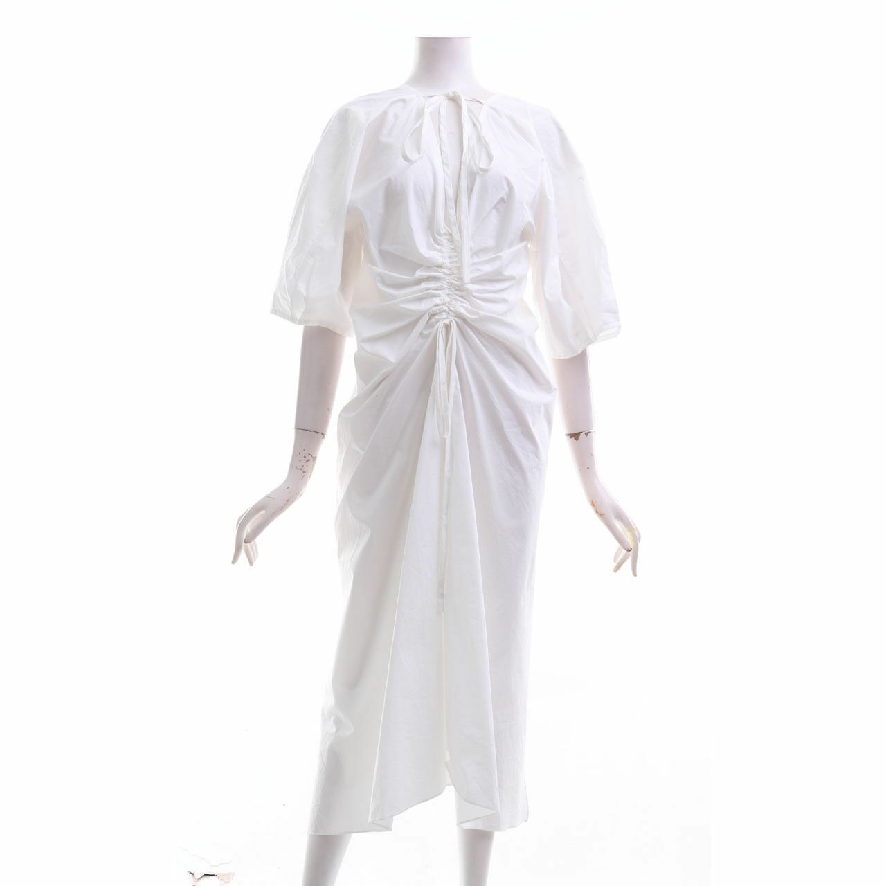 Style Nanda White Midi Dress