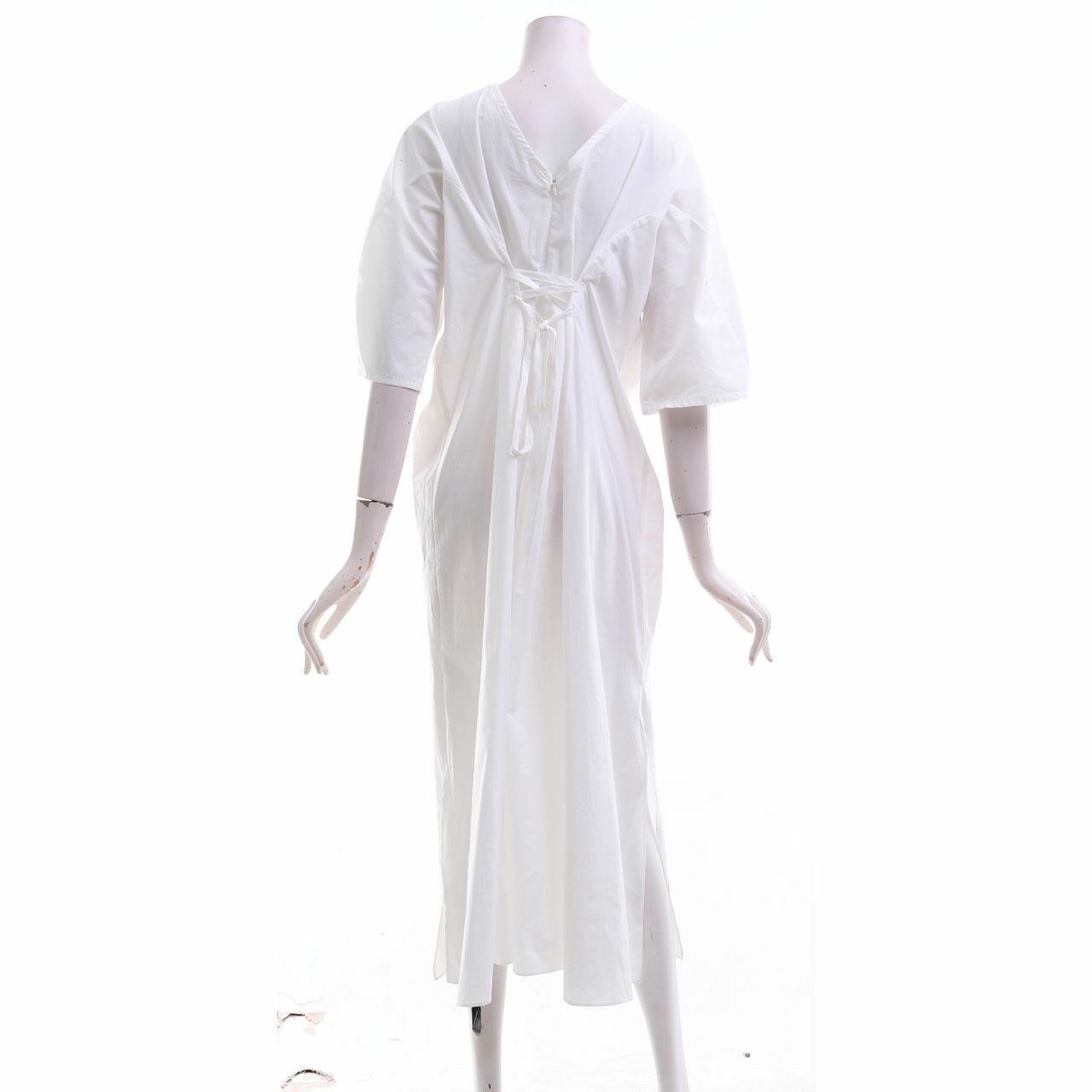 Style Nanda White Midi Dress