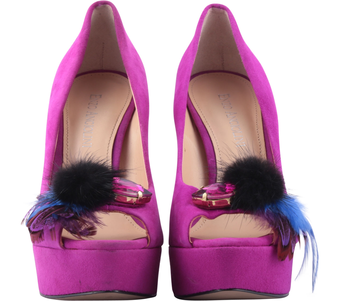 Enzo Angiolini Purple Heels