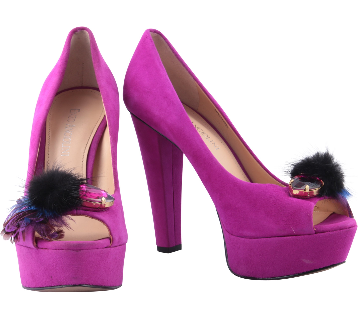 Enzo Angiolini Purple Heels