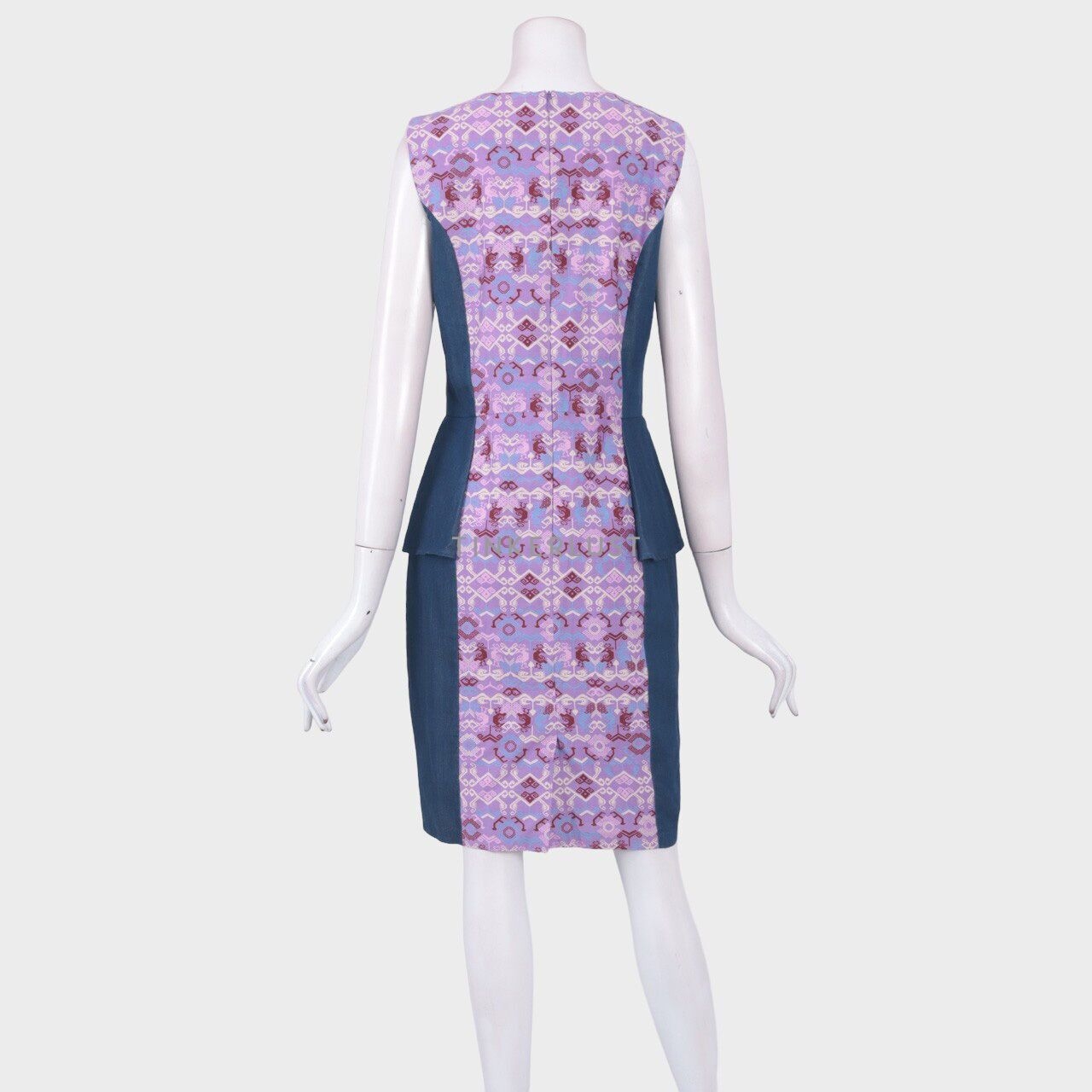 bateeq Navy & Purple Mini Dress