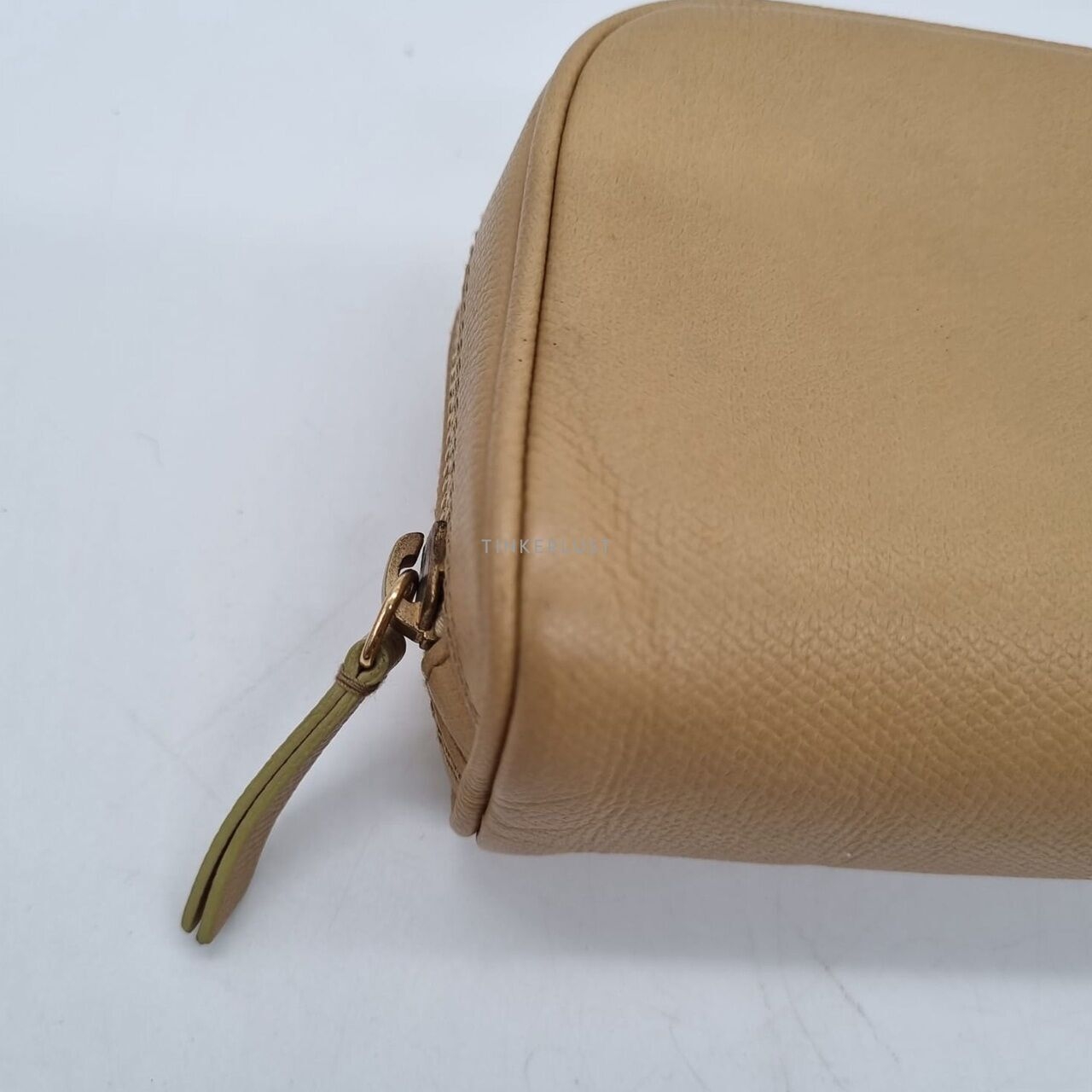 Chanel Beige Leather #10 GHW Pouch