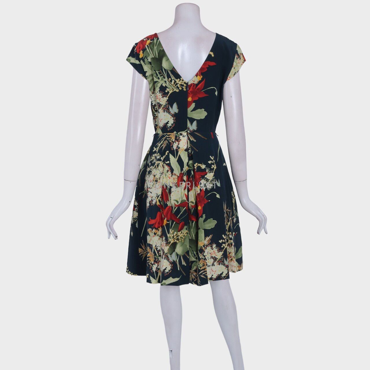 Ted Baker Torella Floral Green Midi Dress