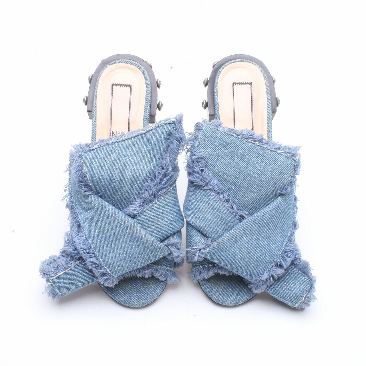 N°21 Blue Denim Mules Sandals
