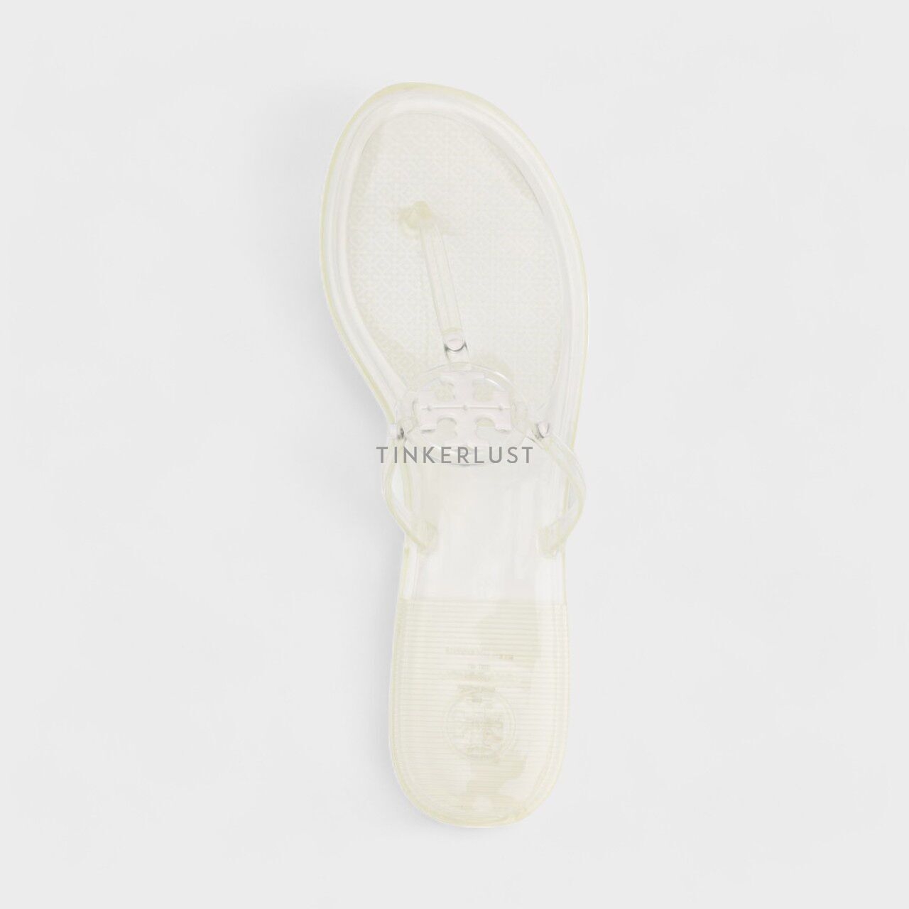 Tory Burch Mini Miller Thong Sandals in White Clear