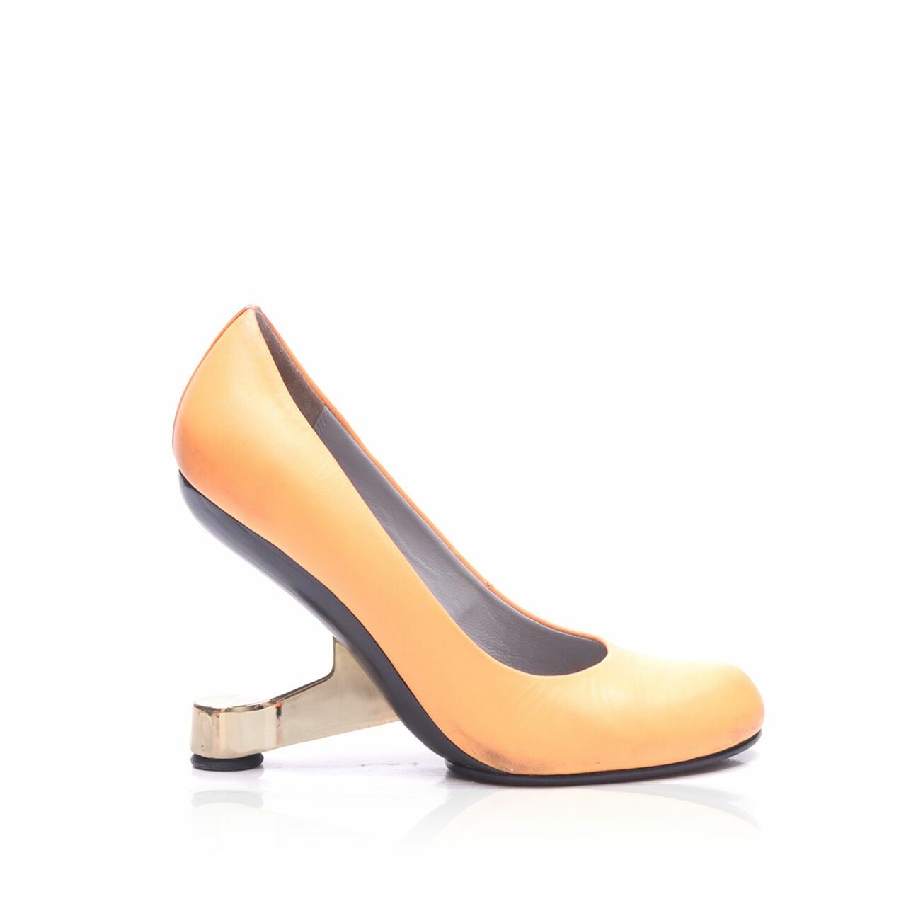 United Nude Eamz  Neon Patent Pumps Invisible Heels
