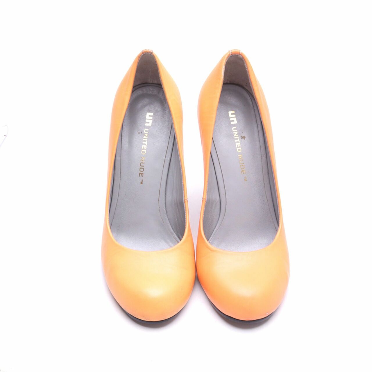 United Nude Eamz  Neon Patent Pumps Invisible Heels