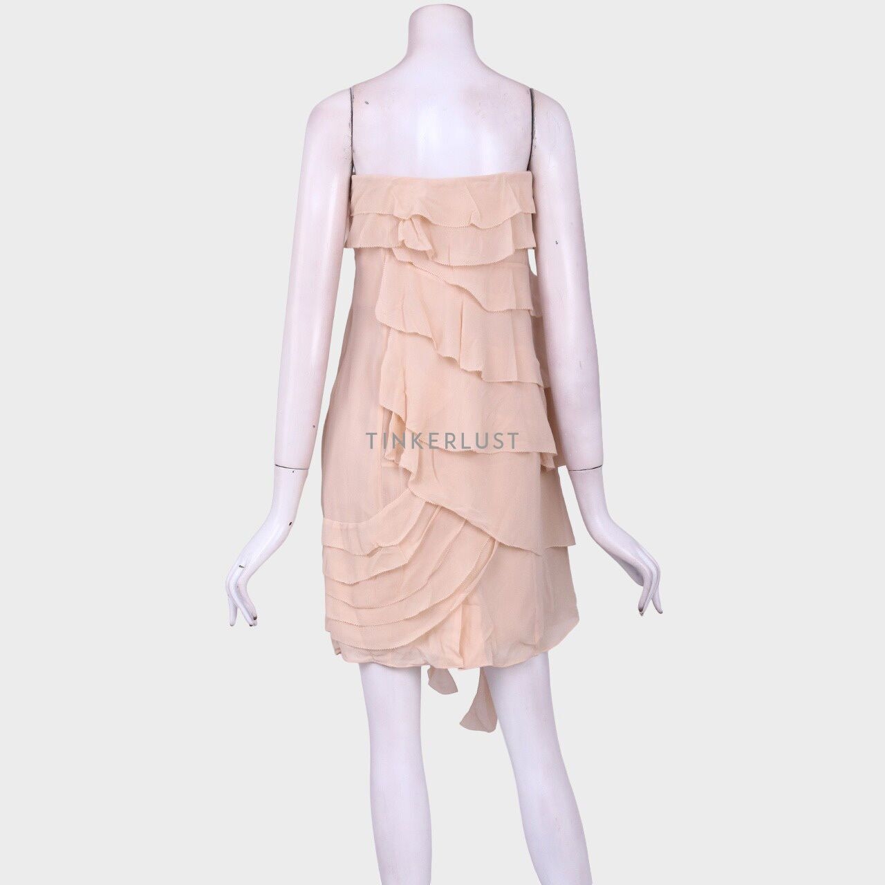 Forever New Soft Pink Tube Mini Dress