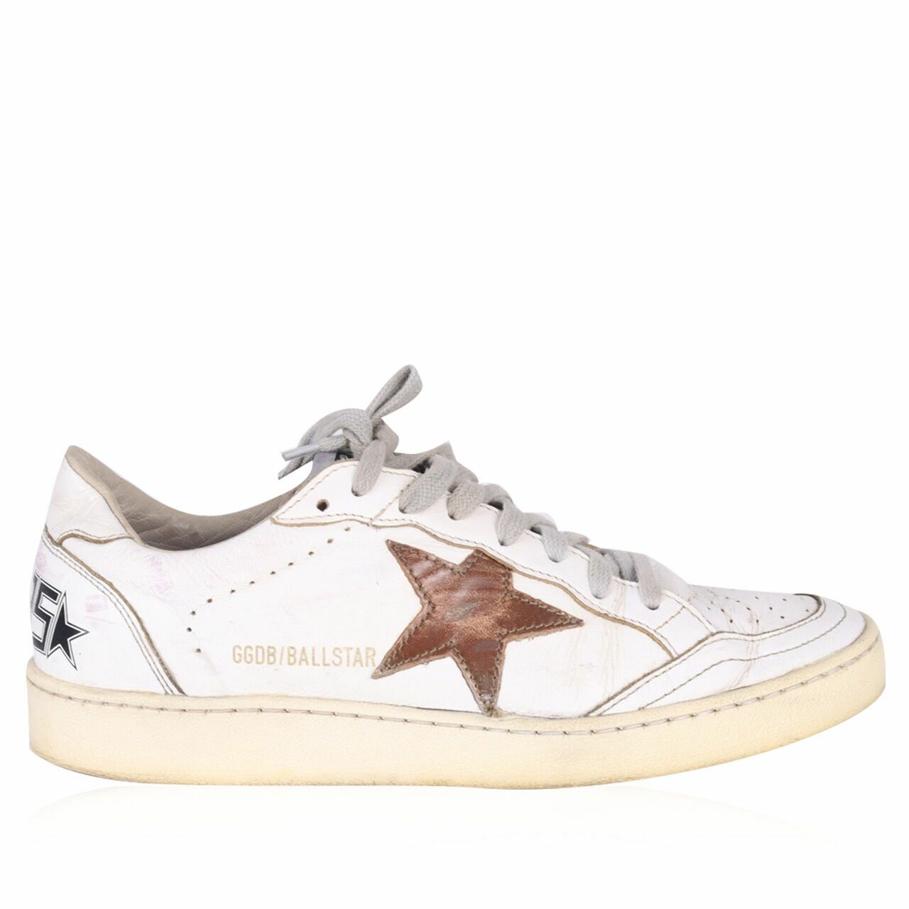 Golden Goose Ball Star Leathet Trainers White Sneakers