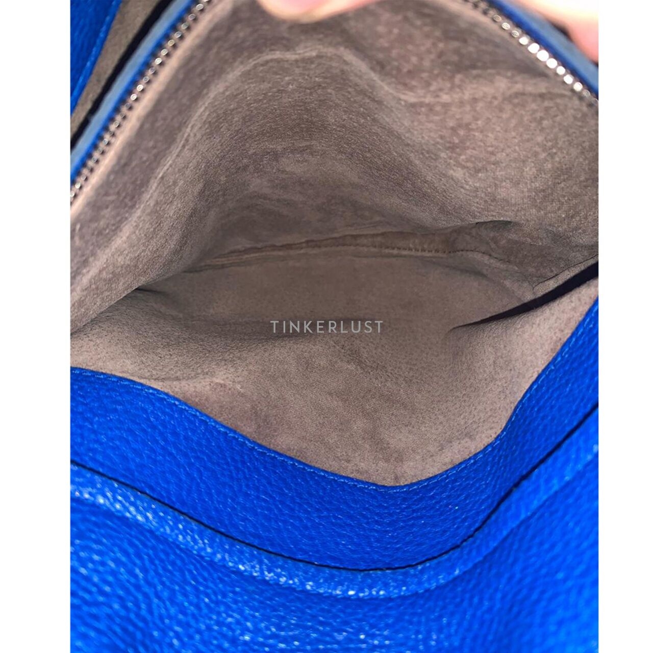 Bottega Veneta Cervo Hobo Large Leather Blue Electric Shoulder Bag