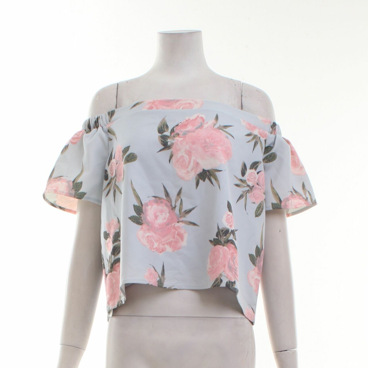 Something Borrowed Blue Floral Blouse