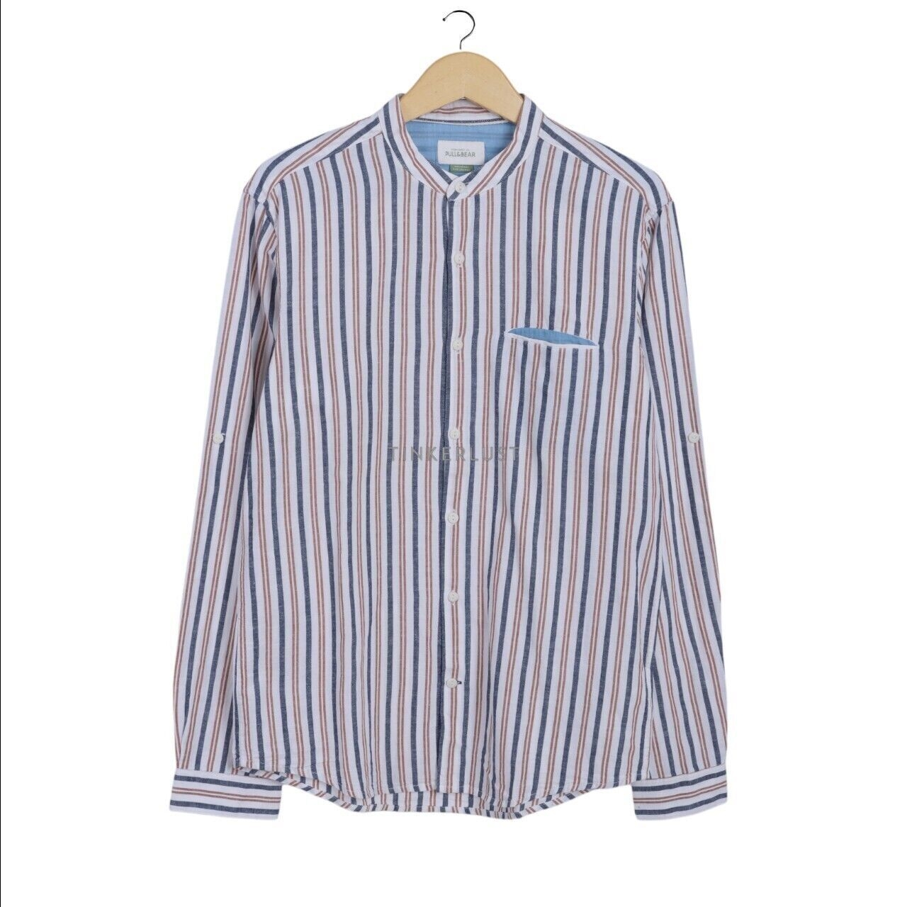 Pull & Bear Multi Stripes Long Sleeve Shirt