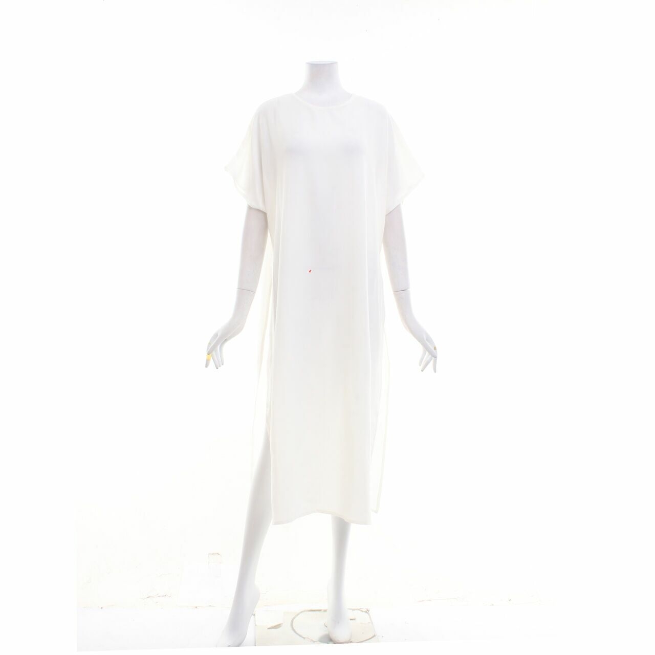 Ponytale White Midi Dress