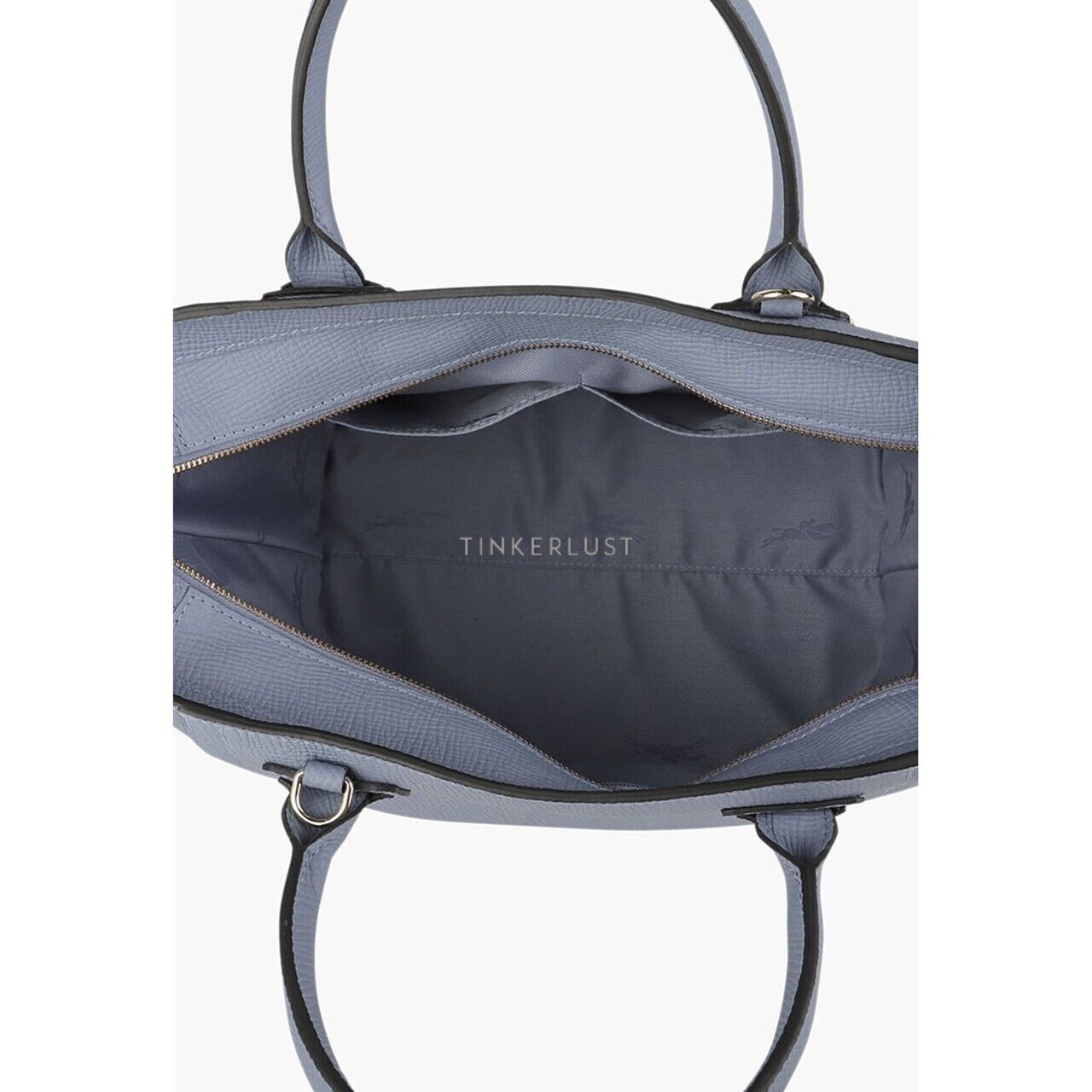 Longchamp Medium Mailbox Top Handle Bag in Slate Satchel