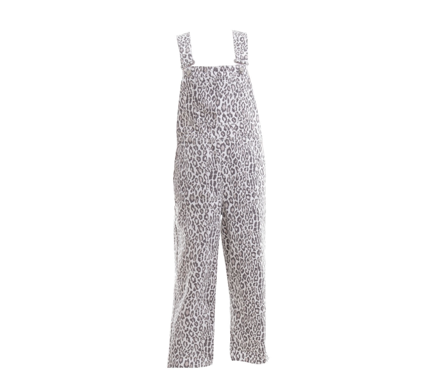 NA-KD Off White & Brown Leopard Printed Jumpsuit