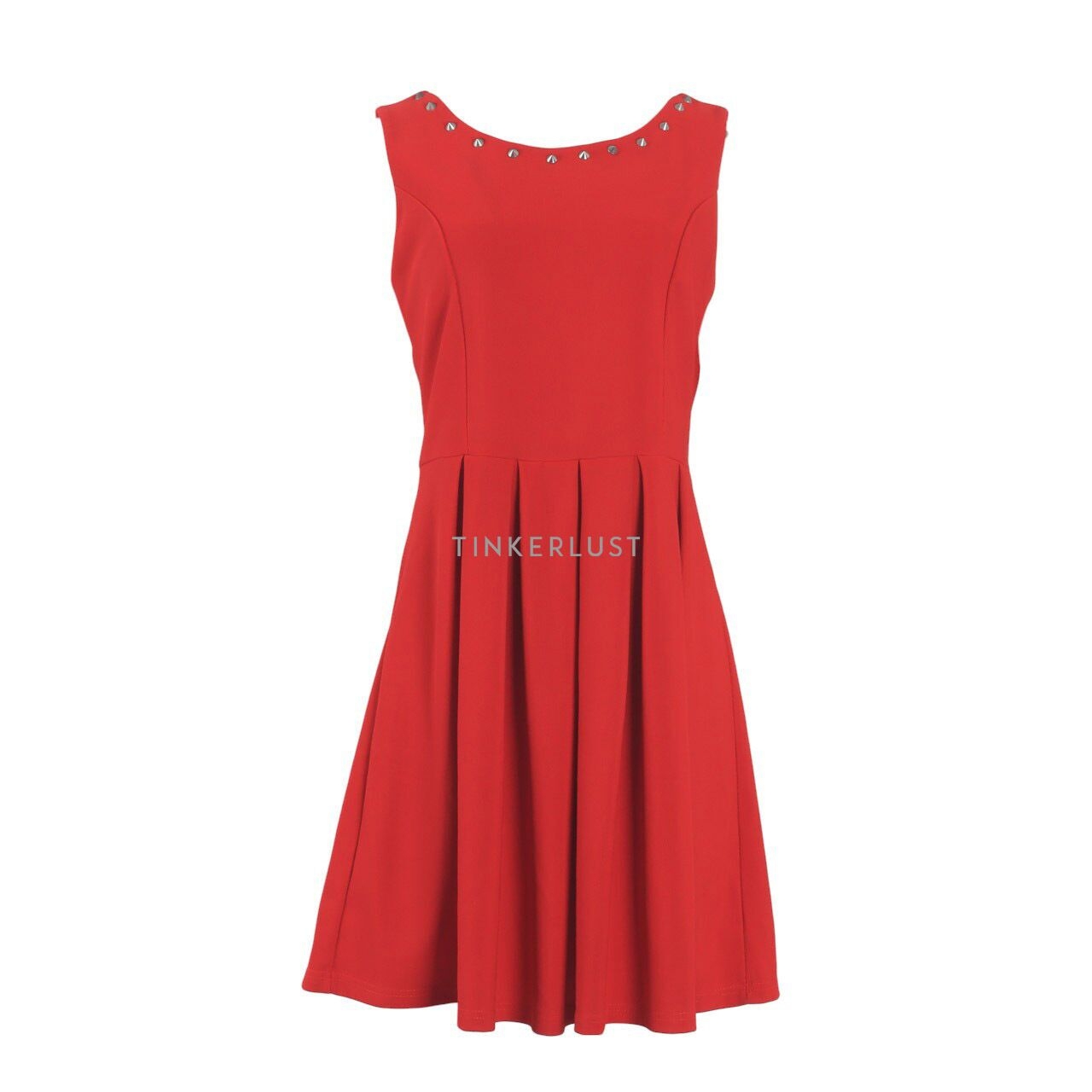 Chic Simple Red Mini Dress