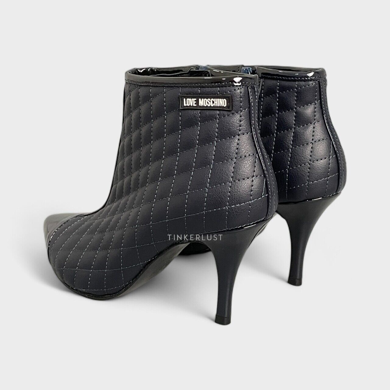 Love Moschino Quilted Ankle Boots Heels