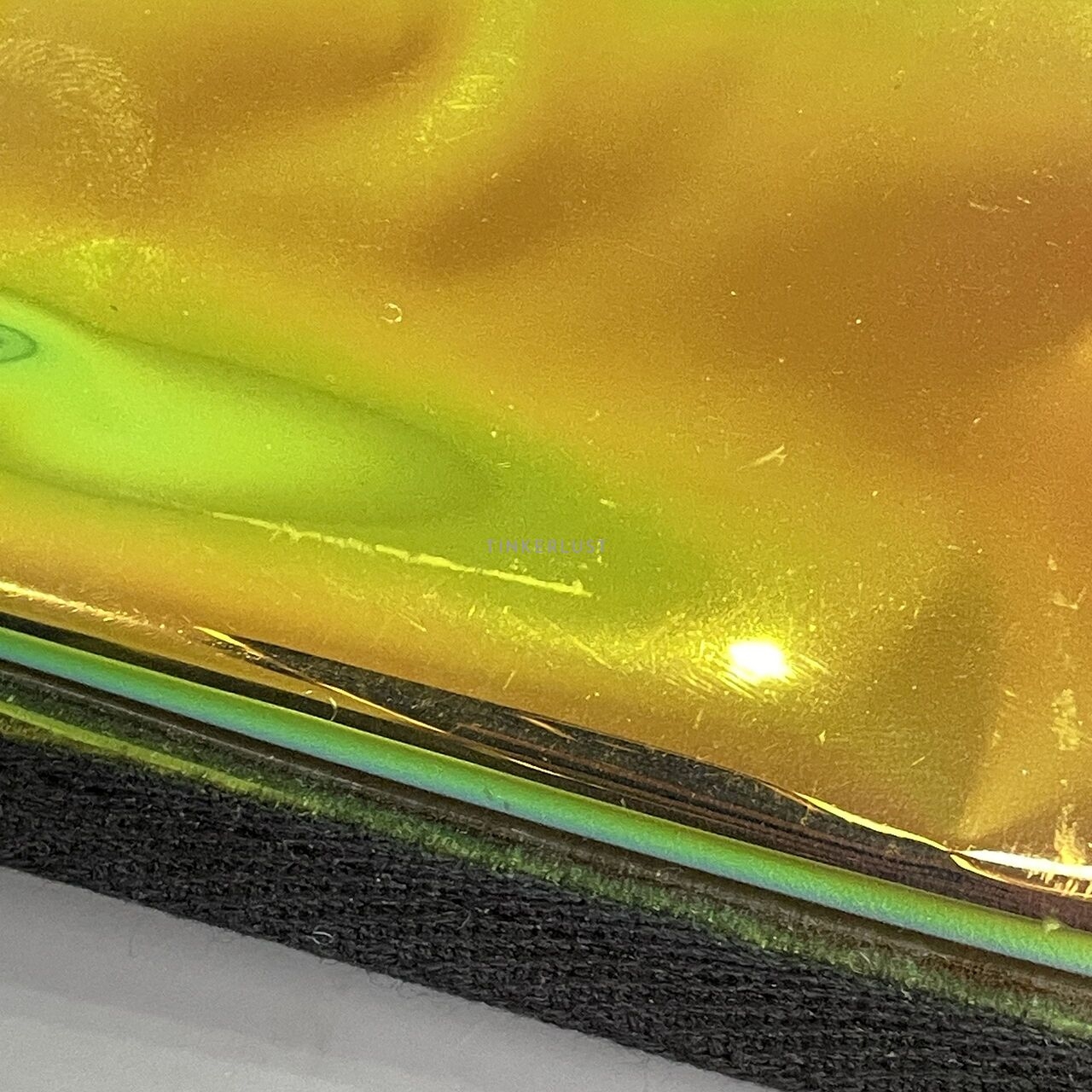 Steve Madden Gold Hologram Phone Holder Sling Bag