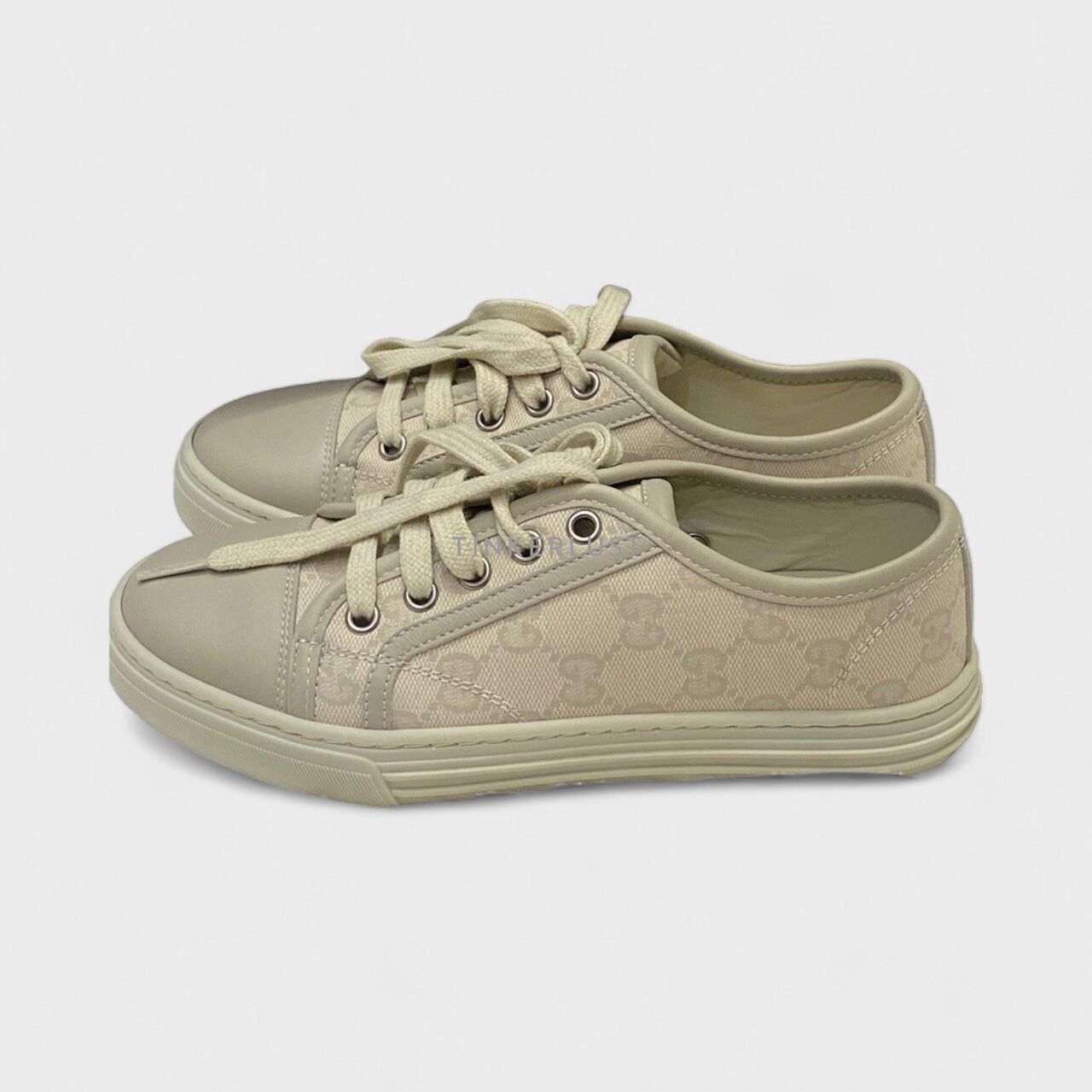 Gucci GG Beige Canvas Sneakers