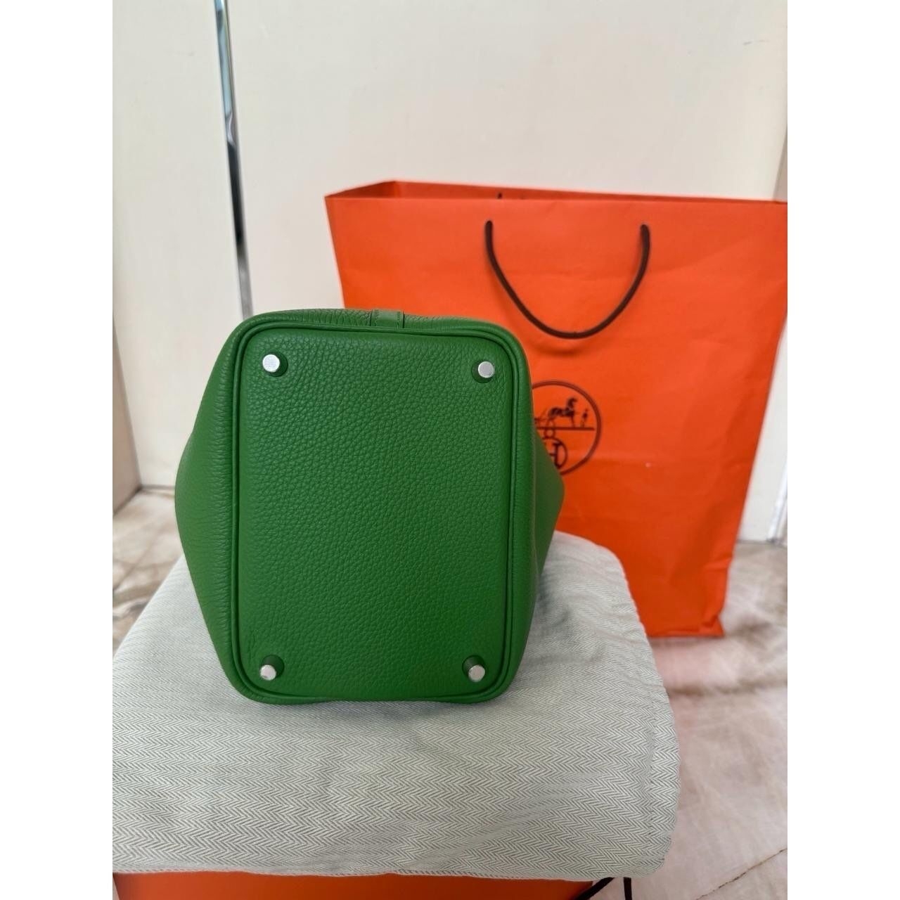 Hermes Picotin Blue & Green Handbag